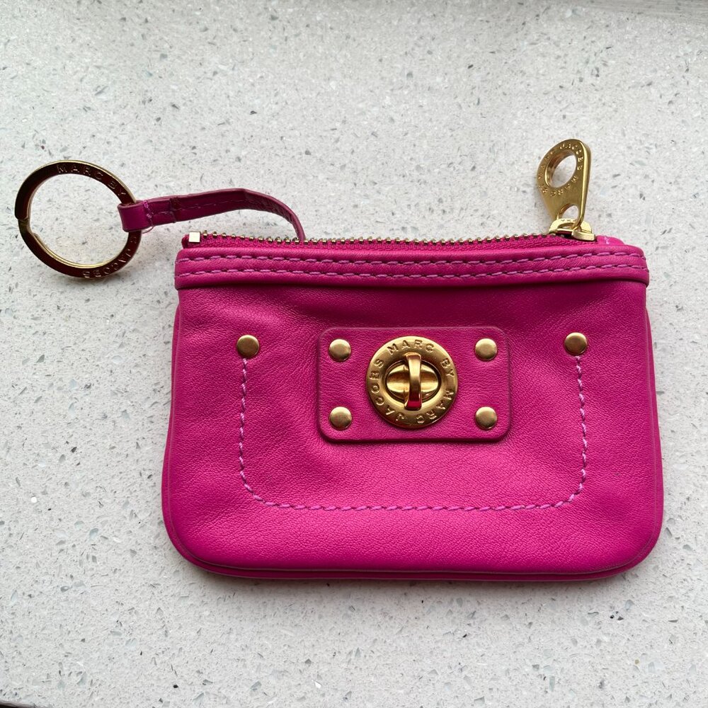 Marc Jacobs Fuchsia Pink Coin Wallet